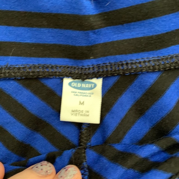 Cobalt Striped Skirt - Picture 2 of 4